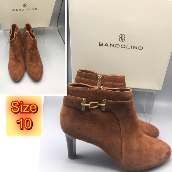 Bandolino Shoes - Bandolino Suede Leather size Zipper Boot 10
